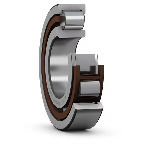 NU Series Cylindrical Roller Bearings with high radial load capacity and separable flangeless inner ring design